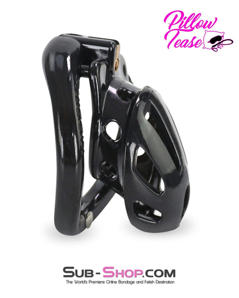 0427AR      Small Black Cage High Security Cock Lock Chastity Device Chastity   , Sub-Shop.com Bondage and Fetish Superstore