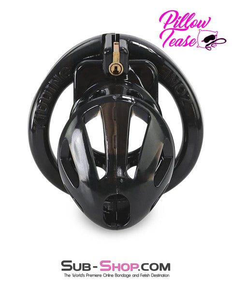 0427AR      Small Black Cage High Security Cock Lock Chastity Device Chastity   , Sub-Shop.com Bondage and Fetish Superstore