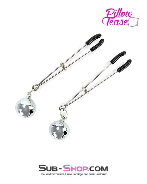 0174MQ-CB      Belle of the Cock and Balls Tweezer Clamps with Jingle Bells For Him   , Sub-Shop.com Bondage and Fetish Superstore