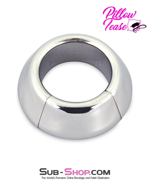 0477M      Half Pound Steel Weighted Cone Magnetic Precision Metal Cock Ring Cock Ring   , Sub-Shop.com Bondage and Fetish Superstore
