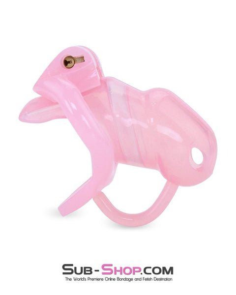 1359AR      Little Sissy Cock Blocker Silicone Locking Male Chastity with Ball Divider - MEGA Deal MEGA Deal   , Sub-Shop.com Bondage and Fetish Superstore