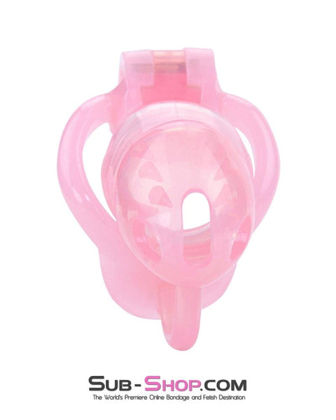 1391AR      Spiked Sissy Cock Blocker Silicone Locking Male Chastity with Ball Divider Chastity   , Sub-Shop.com Bondage and Fetish Superstore