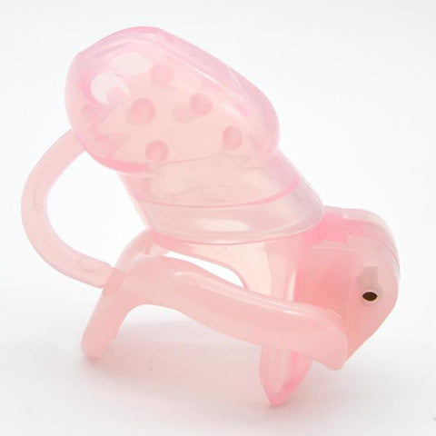 1397AR      Spiked Little Sissy Cock Blocker Silicone Locking Male Chastity with Ball Divider - MEGA Deal MEGA Deal   , Sub-Shop.com Bondage and Fetish Superstore