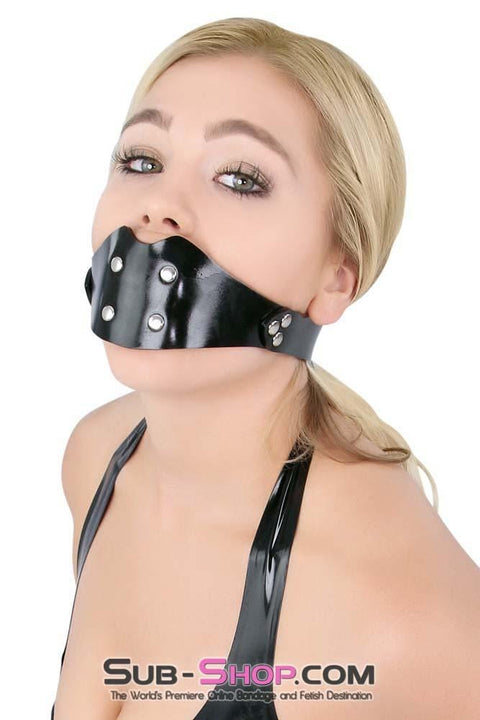 1416A      Rubberized Locking Rubber Penis Panel Gag Gags   , Sub-Shop.com Bondage and Fetish Superstore