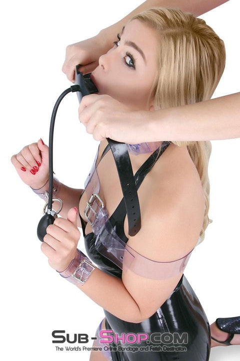 1487A      Rubberized and Pumped Inflatable Penis Gag Blow Job Trainer Gags   , Sub-Shop.com Bondage and Fetish Superstore