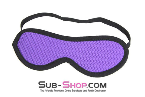 1497M-SIS      Pretty Sissy Purple Quilted Love Mask Blindfold Sissy   , Sub-Shop.com Bondage and Fetish Superstore