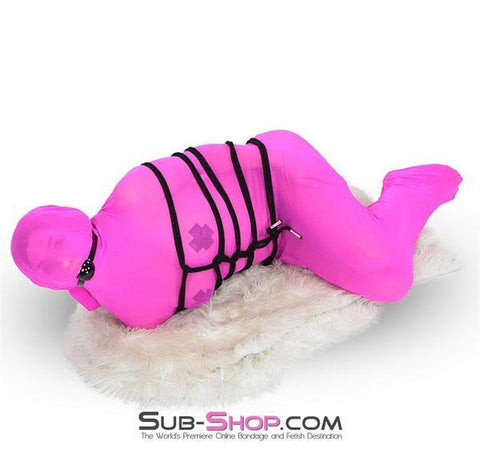 1517DL      Sheer Encasement Pink Silk Full Body Sack - MEGA Deal Black Friday Blowout   , Sub-Shop.com Bondage and Fetish Superstore