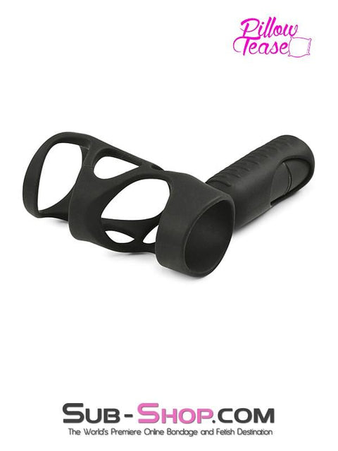 1524M      Vibrating Girth Enhancing Cock Ring - LAST CHANCE - Final Closeout! Black Friday Blowout   , Sub-Shop.com Bondage and Fetish Superstore