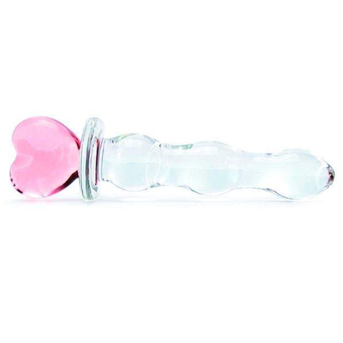 1564M      Heart of Glass Balled Glass Massager - LAST CHANCE - Final Closeout! Black Friday Blowout   , Sub-Shop.com Bondage and Fetish Superstore