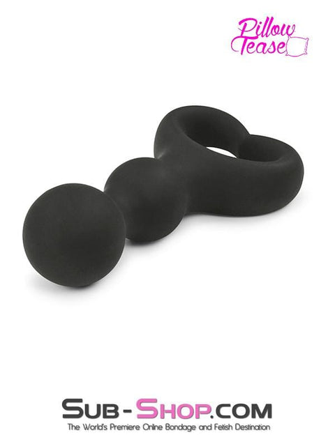 1657M      Heart Pull Ring Silicone Bumpy Anal Massager Anal Toys   , Sub-Shop.com Bondage and Fetish Superstore