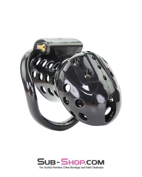 1722AR      Boy Toy Black High Security Pin Tumbler Locking Cock Cage Chastity Chastity   , Sub-Shop.com Bondage and Fetish Superstore