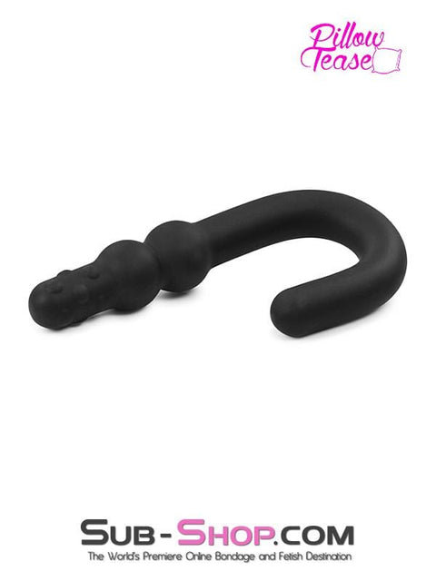 1724M      Anal Hook in Beaded Soft Black Silicone - LAST CHANCE - Final Closeout! MEGA Deal   , Sub-Shop.com Bondage and Fetish Superstore