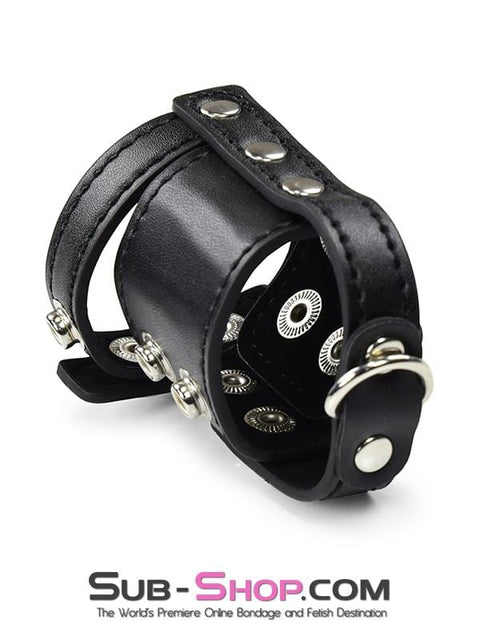 1799DL       Wide Leather Cock Cage Cock & Ball Strap   , Sub-Shop.com Bondage and Fetish Superstore