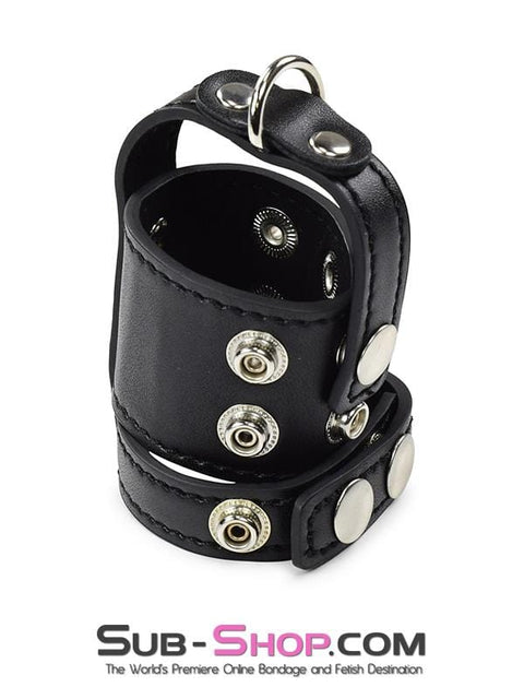 1799DL       Wide Leather Cock Cage Cock & Ball Strap   , Sub-Shop.com Bondage and Fetish Superstore