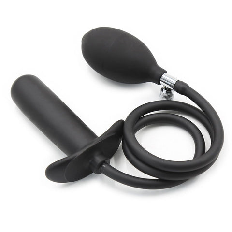 1821MQ      Inflatable Black Rubber Anal Plug - MEGA Deal MEGA Deal   , Sub-Shop.com Bondage and Fetish Superstore