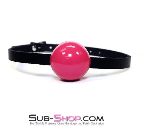 0198A      Classic Ball Gag Strap, Passion Pink Ball Gags   , Sub-Shop.com Bondage and Fetish Superstore