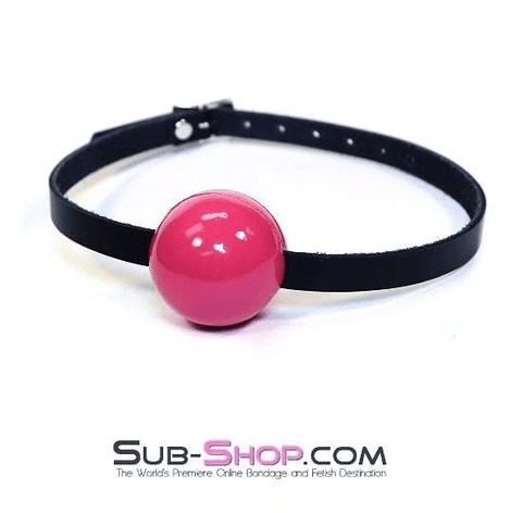 0198A      Classic Ball Gag Strap, Passion Pink Ball Gags   , Sub-Shop.com Bondage and Fetish Superstore