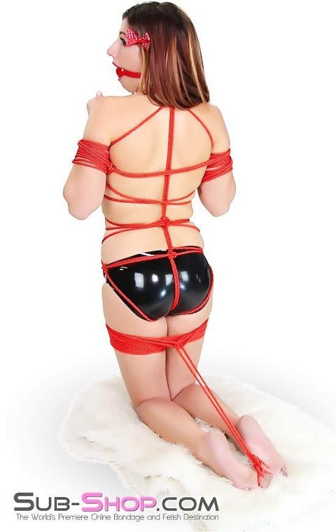 2230M      Risque Red Soft Twisted Bondage Rope, 32 ft. Rope   , Sub-Shop.com Bondage and Fetish Superstore