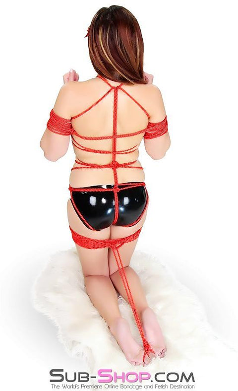 2230M      Risque Red Soft Twisted Bondage Rope, 32 ft. Rope   , Sub-Shop.com Bondage and Fetish Superstore