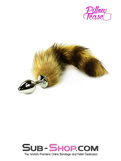 2306HS      Good Pet Foxy Furry Tail Steel Butt Plug Anal Toys   , Sub-Shop.com Bondage and Fetish Superstore