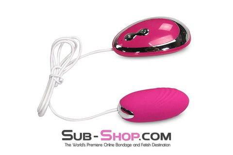 2543M      20 Function Waterproof Pink Silicone Vibrating Bullet Vibrators   , Sub-Shop.com Bondage and Fetish Superstore