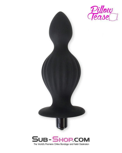 0315E-SIS      Sissy Genie in a Bottle Vibrating Silicone Huge Butt Plug Sissy   , Sub-Shop.com Bondage and Fetish Superstore