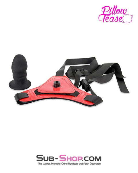3479M-SIS      Pretty Sissy Little Red Devil Pegging Strap-on Harness with Detachable Penis Sissy   , Sub-Shop.com Bondage and Fetish Superstore