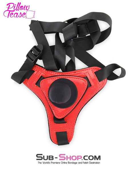 3479M-SIS      Pretty Sissy Little Red Devil Pegging Strap-on Harness with Detachable Penis Sissy   , Sub-Shop.com Bondage and Fetish Superstore