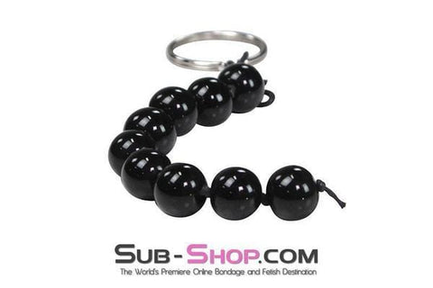 0351DL-SIS      Sissy Mini Black Anal Beads Sissy   , Sub-Shop.com Bondage and Fetish Superstore