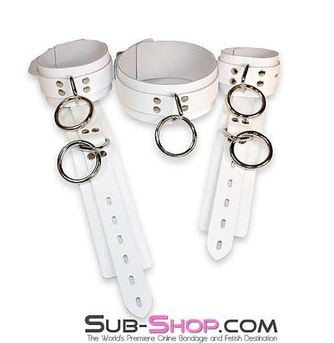 9740A      Pure Submission Locking Leather Wrist Cuffs - LAST CHANCE - Final Closeout! MEGA Deal   , Sub-Shop.com Bondage and Fetish Superstore