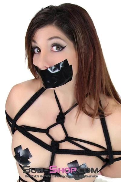 4709A      World's Best Gag Tape, Black Tape Gags and Wraps   , Sub-Shop.com Bondage and Fetish Superstore