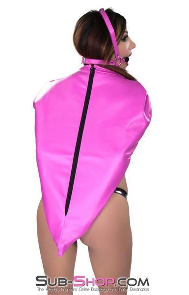 4739RS      Hot Pink Zippered Open Breast Armbinder Top - MEGA Deal Black Friday Blowout   , Sub-Shop.com Bondage and Fetish Superstore