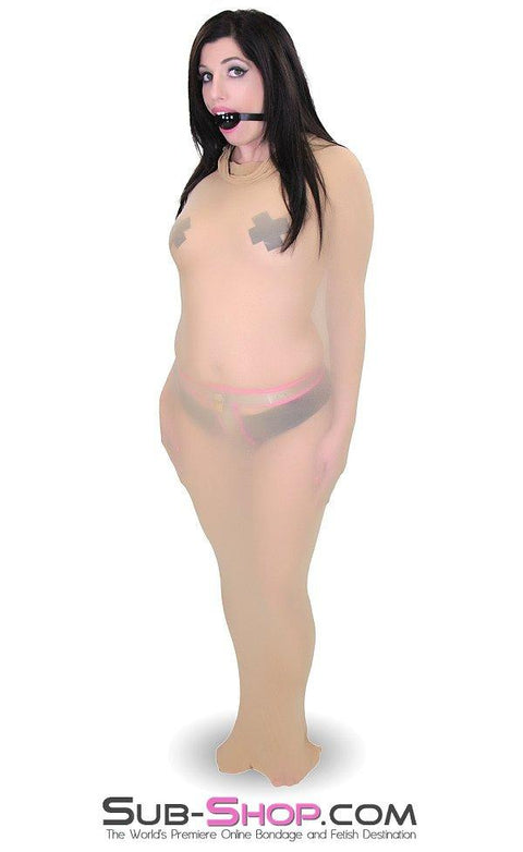 4743M      Sheer Encasement Nude Body Sack - MEGA Deal Black Friday Blowout   , Sub-Shop.com Bondage and Fetish Superstore