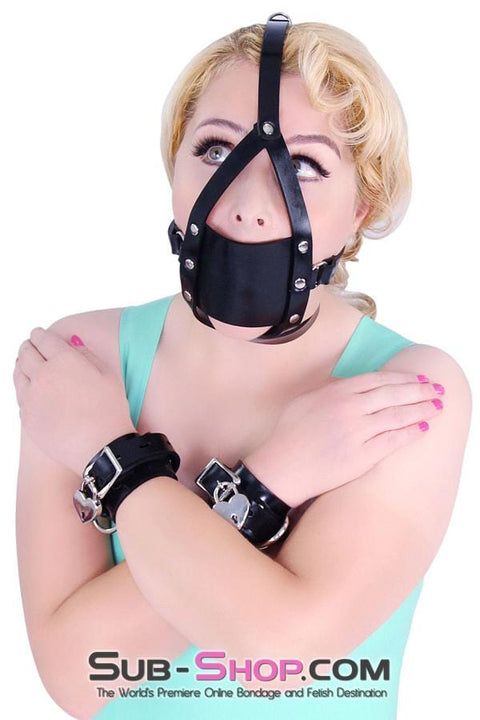 4784A      Deluxe Locking Rubber Bound Wrist Cuffs Wrist and Ankle Bondage   , Sub-Shop.com Bondage and Fetish Superstore