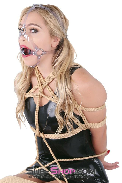 0481A      Clearly Bound Sturdy Ring Gag Trainer Gags   , Sub-Shop.com Bondage and Fetish Superstore