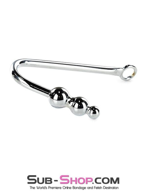 0500HS      Steel Graduated Ball Tip Vaginal or Anal Hook with Tie Ring - MEGA Deal! Black Friday Blowout   , Sub-Shop.com Bondage and Fetish Superstore