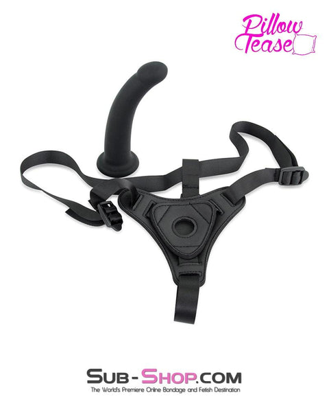6171M-SIS      Sissy Tart Pegger Strap On Silicone Dildo and Soft Harness Set Sissy   , Sub-Shop.com Bondage and Fetish Superstore