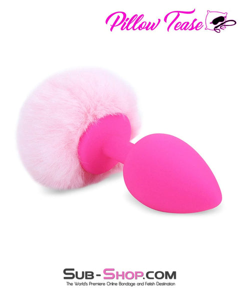 6884M      Bunny Tail Silicone Pink Anal Plug - LAST CHANCE - Final Closeout! MEGA Deal   , Sub-Shop.com Bondage and Fetish Superstore
