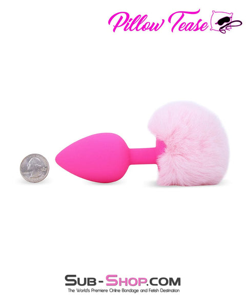 6884M      Bunny Tail Silicone Pink Anal Plug - LAST CHANCE - Final Closeout! MEGA Deal   , Sub-Shop.com Bondage and Fetish Superstore