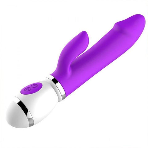 6999M      Rechargeable 12 Function Rotating Purple Penis Vibrator with Clit Stimulate-Her - LAST CHANCE - Final Closeout! MEGA Deal   , Sub-Shop.com Bondage and Fetish Superstore