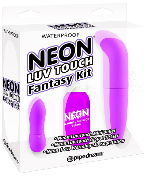 7350P      Neon Luv Touch G-Spot and Bullet Vibrator plus Warming Massage Lotion Fantasy Kit - LAST CHANCE - Final Closeout! MEGA Deal   , Sub-Shop.com Bondage and Fetish Superstore