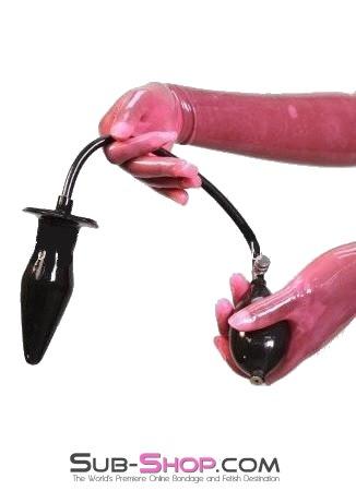 7355D-SIS      Sissy's Inflatable Solid Latex Butt Plug Sissy   , Sub-Shop.com Bondage and Fetish Superstore