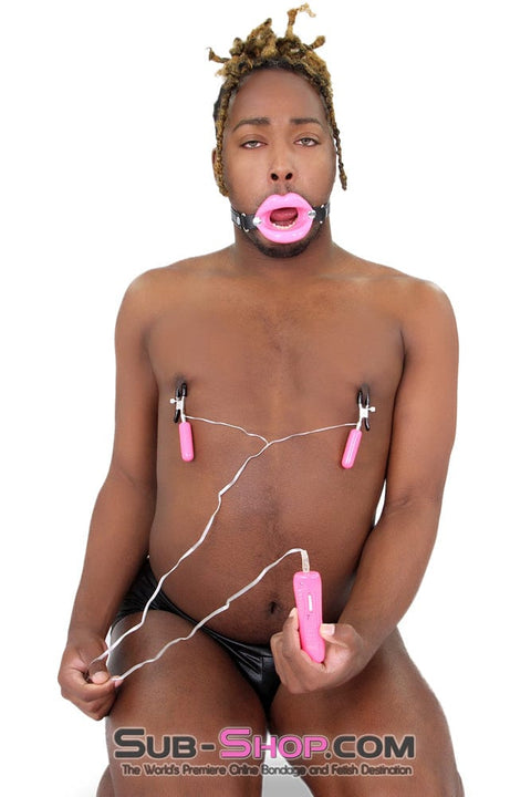 2425M-SIS      Bondage Sissy Doll Pink Sex Lips Strapped Open Mouth Gag Sissy   , Sub-Shop.com Bondage and Fetish Superstore