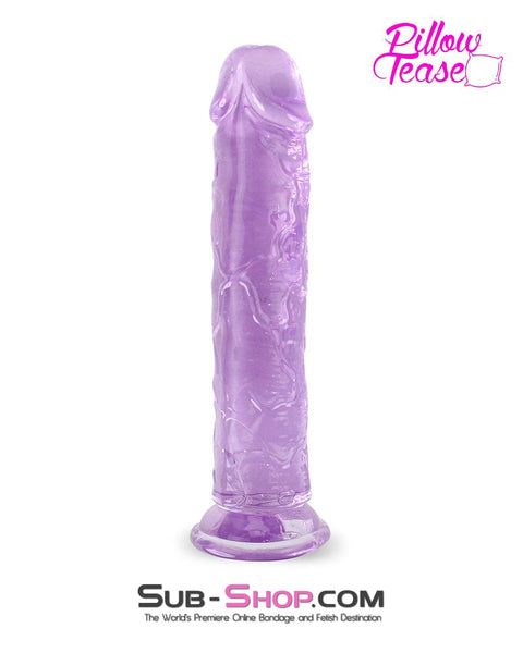 7906M      Jelly Realistic Dong – Purple Large Dildo   , Sub-Shop.com Bondage and Fetish Superstore