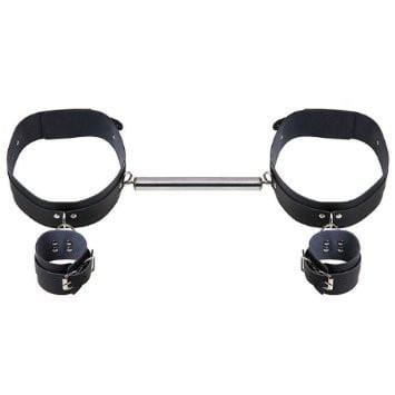8894MH      Thigh Spreader Bar with Thigh and Wrist Cuffs Set Spreader Bar   , Sub-Shop.com Bondage and Fetish Superstore