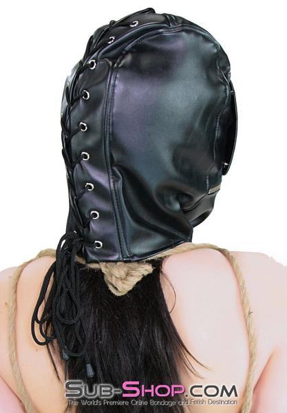 8962DL      Zipper Mouth Hood with Removable Blindfold - LAST CHANCE - Final Closeout! MEGA Deal   , Sub-Shop.com Bondage and Fetish Superstore
