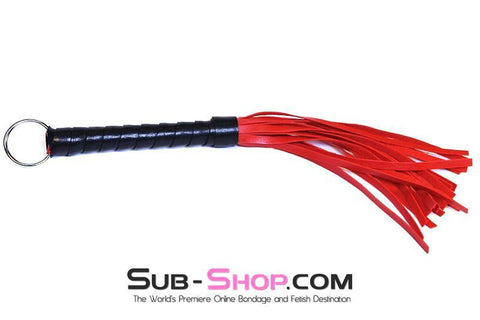 9031DL      L’il Red Whipper 12” Leatherette Bondage Whip Whip   , Sub-Shop.com Bondage and Fetish Superstore