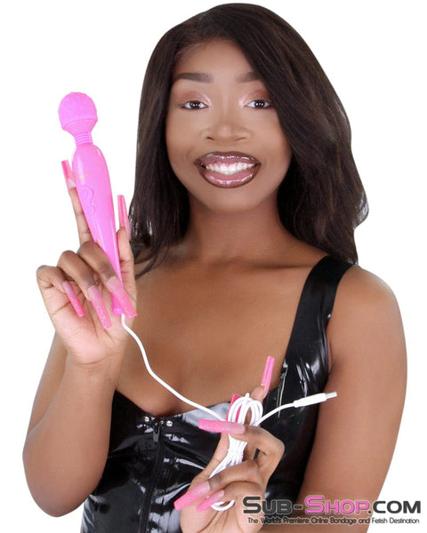 9096M      Pink Vibrating Massaging Wand with USB Cord - LAST CHANCE - Final Closeout! MEGA Deal   , Sub-Shop.com Bondage and Fetish Superstore