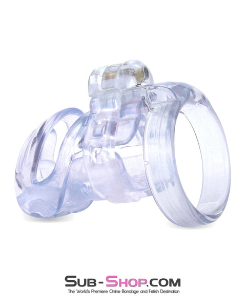 9321M      Long Clear Male Chastity with Optional Prince Albert Insert Chastity   , Sub-Shop.com Bondage and Fetish Superstore