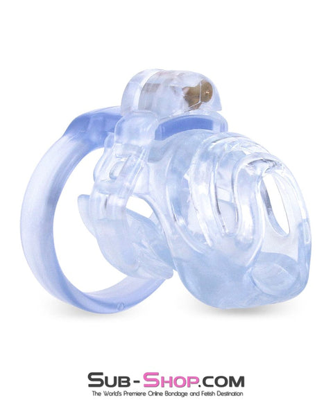 9336M      Short Clear Male Chastity with Optional Prince Albert Insert Chastity   , Sub-Shop.com Bondage and Fetish Superstore